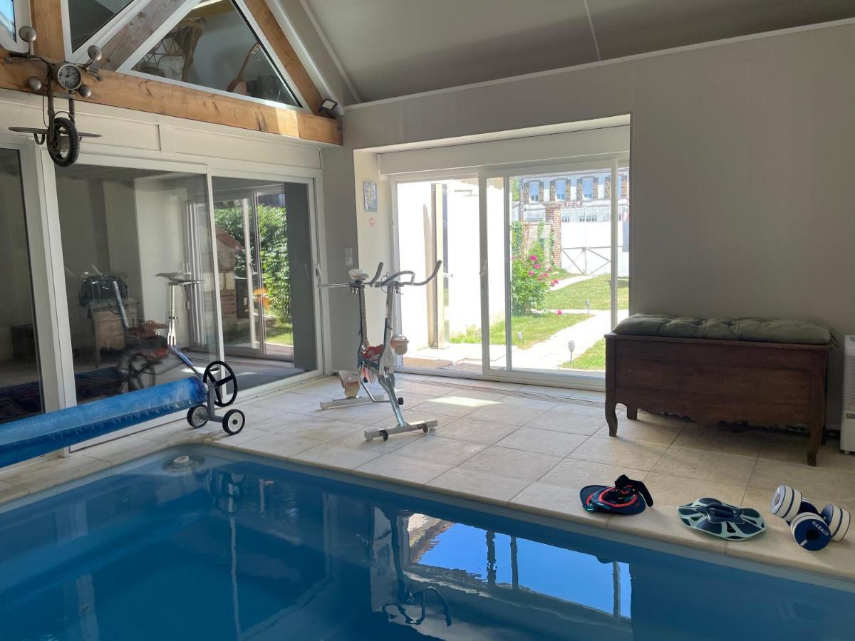 Villa Fontaine Avec Piscine Interieur Chauffee-Maison De Campagne Familiale -Ideal Vacances Ou Sejour Professionnel -3 Chambres-Bureau Separe -Lit Bebe - Parking Facile & Gratuit Eksteriør billede